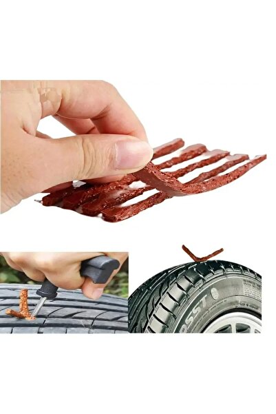 Kitchen Dream 5'li Araç Motosiklet Lastik Tamir Fitili Lastik Onarım İçin Yed...