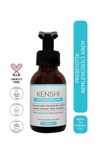 Kenshi كريم بريبيوتيك للترطيب المكثف لليدين والوجه والقدمين والجسم 100 مل