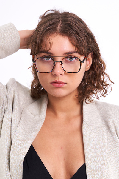 Kapin Lena Leopar Mavi Işık Koruyucu Gözlük - Mavi Filtreli Blue Block