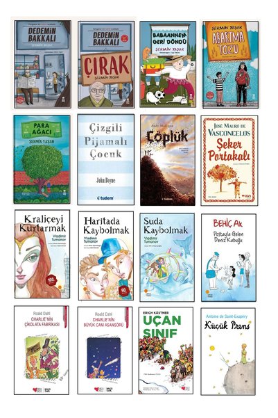 Taze Kitap 16 Kitaplık Mini Çocuk Kütüphane Seti (9- 14 Yaş)