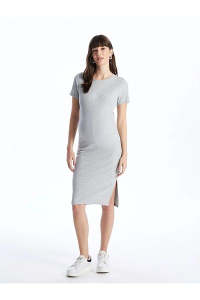 LC Waikiki Φόρεμα εγκυμοσύνης LCWAIKIKI Maternity Crew ίσιο κοντομάνικο φόρεμα εγκυμοσύνης