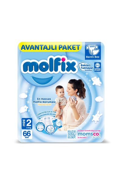 Molfix Avantajlı Paket 2 Beden Mını 3-6 Kg 66'lı