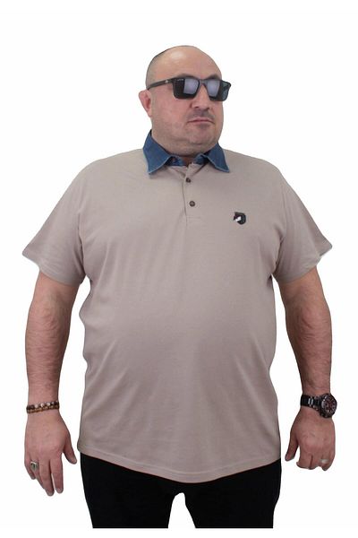 MocGrande Μπλουζάκι Polo Denim Collar Large Size - 23420 ΓΗ
