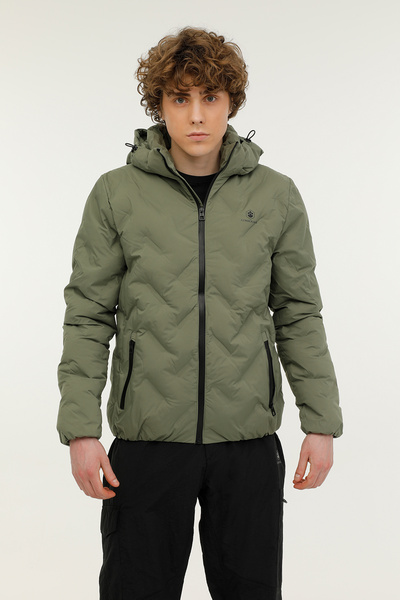 lumberjack M-SN17 HENRY COAT 2PR Kaki Palton scurt pentru bărbați