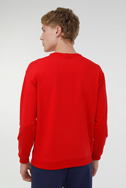 lumberjack M-SN75 BSC C NECK SW 3PR Red Men's Sweatshirt