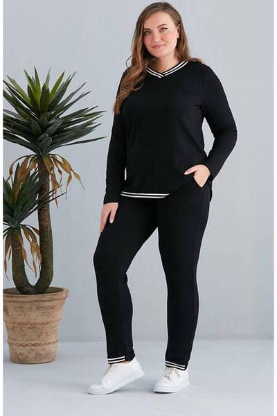 For Big Trend Women Plus Size Sweatsuit Sets Styles Prices Trendyol