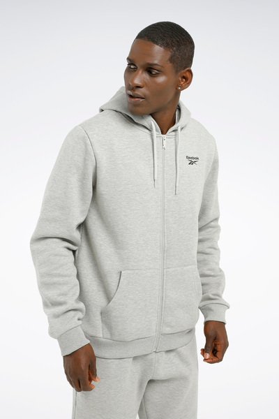 Reebok RI Left Chest Logo GRI MELANJ Erkek Eşofman Üstü
