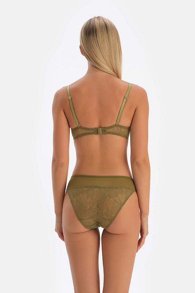 Dagi Sutien cu dantelă căptușită pe jumătate - Detaliu accesoriu în față