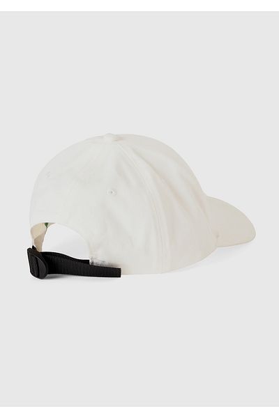 United Colors of Benetton Men's White 100% Cotton Front Logo Embroidered Cap Hat