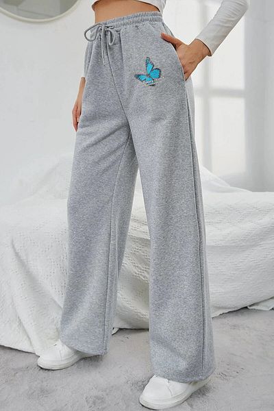 AY MONTANA butterfly printed sweatpants