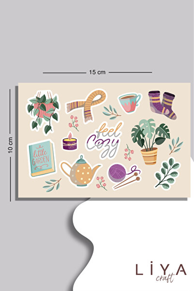 LiyaCraft Set vintage naljepnica - Pogodno za planer, agendu i bullet journal