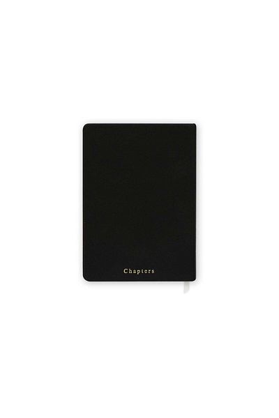Chapters Vegan Leather Notebook - Black