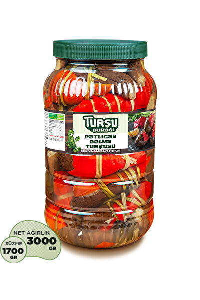 TURŞU DURAĞI Patlıcan Dolma Turşusu | 3 Kg