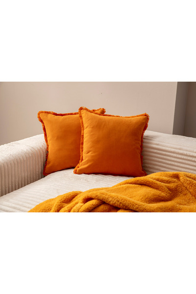 Ottoson HARDAL RENGİ SAÇAKLI TEK RENK 43X43 KIRLENT KILIFI