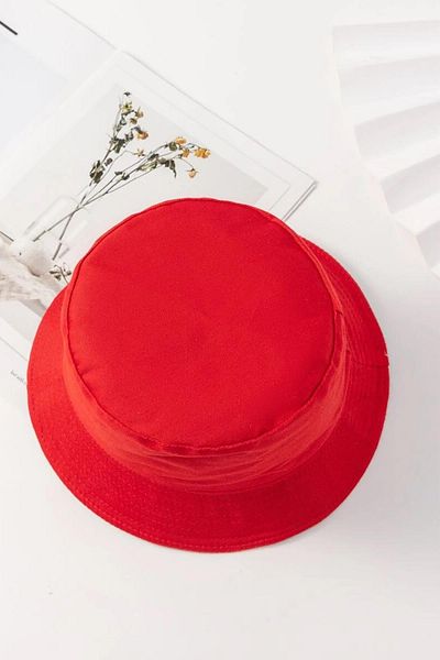 BAHELS Unisex Basic Red Bucket Hat