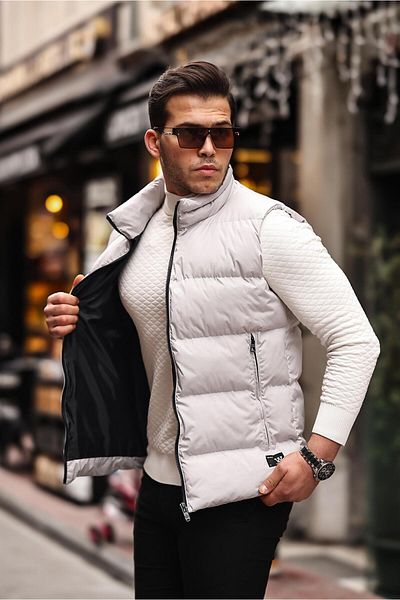 Stilkombin Coat of Arms Hidden Zip Puffer Vest PLDP 2910