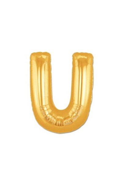 PERİBOİA Gold Yellow Foil Letter Balloon 1 Meter