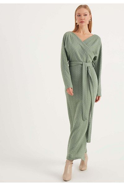 Herita Langärmliges Kleid mit Schlitz