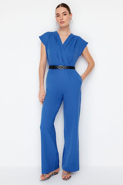 Blue calvin klein hotsell jumpsuit