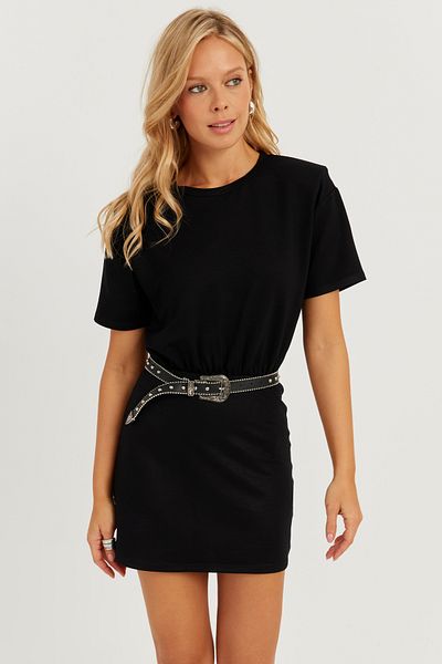 Cool & Sexy Rochie mini cu captuseală neagră pentru femei GÇ157