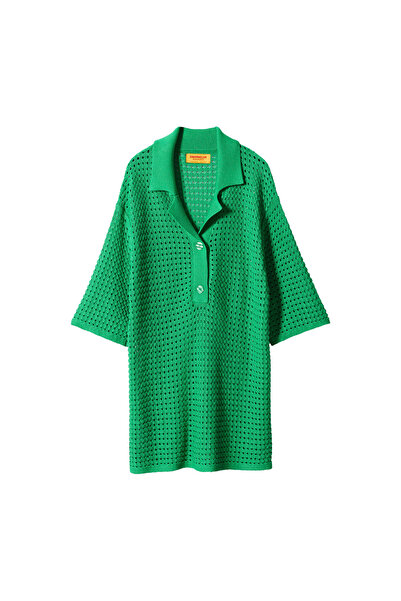 MANGO Woman Yeşil Kadın Kazak 57010379