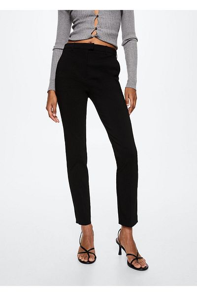 MANGO Woman Cropped Skinny Trousers