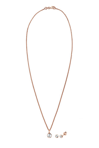 ELLI Schmuckset Kette Stecker Kristalle 925er Silber