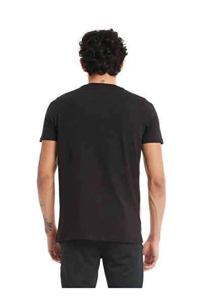 Galatasaray Lisanslı Siyah Büyük Logolu T-Shirt - İcardi Ahşap Kutulu