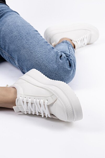 Getcho Beck γυναικεία παχιά σόλα λευκά αθλητικά παπούτσια με άνετο άνετο στυλ Street Style Casual αθλητικά παπούτσια