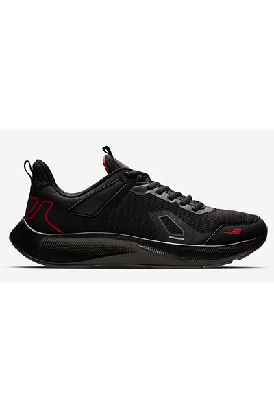 Lescon Zoom:3: Running Black Claret Red Men's Sports Shoes
