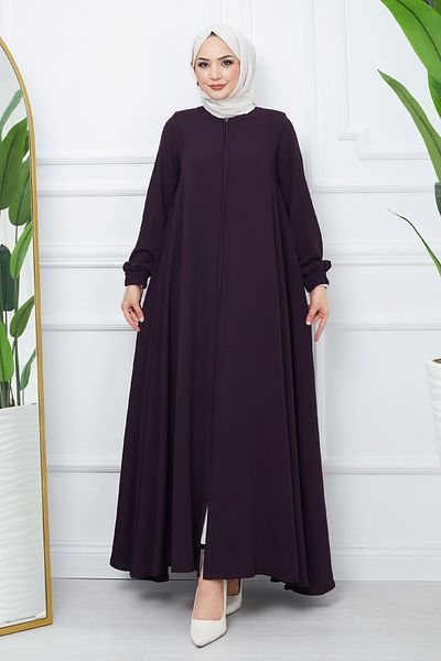 InStyle Medina Silk Mevlana Ferace - Plum