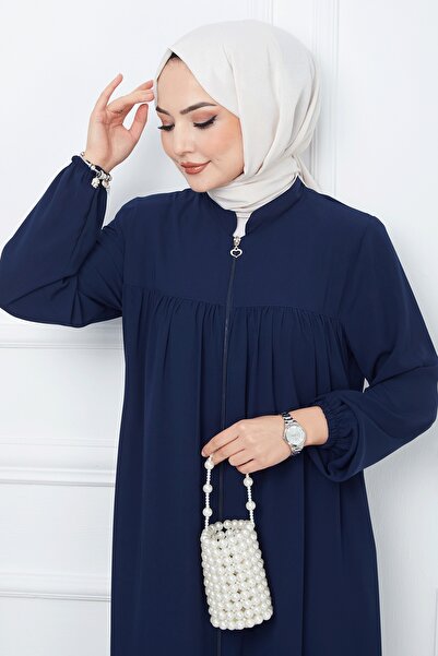 InStyle Skladaný Medina Silk Ferace - námornícka modrá