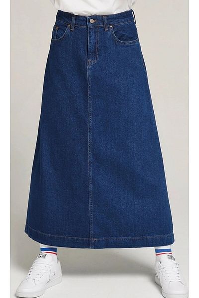 viking's line laciert denim skirt