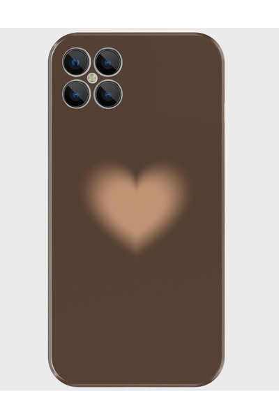 omix X600 Kılıf Desenli Baskılı Silikon - brownheart