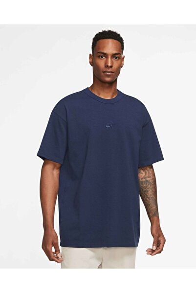 Nike NSW OVERSİZE LACİVERT Premium Essentials Erkek Tişört