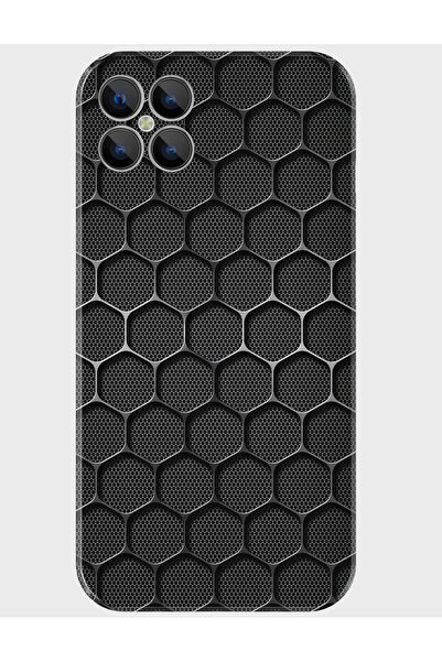 omix X600 Kılıf Desenli Baskılı Silikon - metal