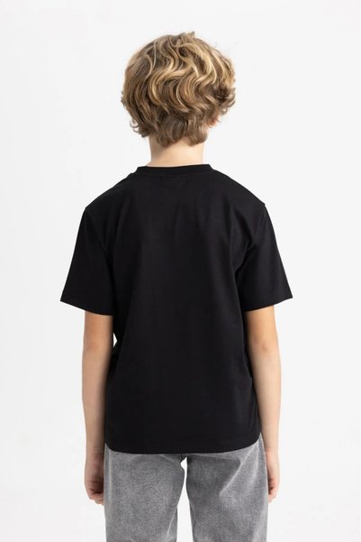 Volkyden pamuklu tam beden basic kız erkek unisex çocuk okul tişört  siyah kırmızı beyaz 4-16 yaş