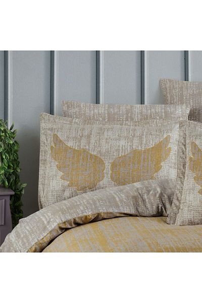 Hobby Lydia Gold Double Satin Duvet Cover Set