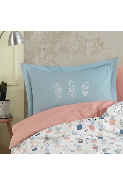 Hobby Paradie Blue - Poplin Studio Single Duvet Cover Set