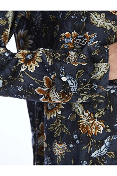 LC Waikiki Grace Crew Neck Patterned Long Sleeve Women's Shirt Tunic