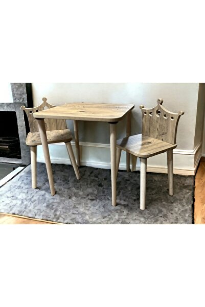 varje think outside the box Çam Kraliçe Çocuk Masa Sandalye Takımı Aktivite M...