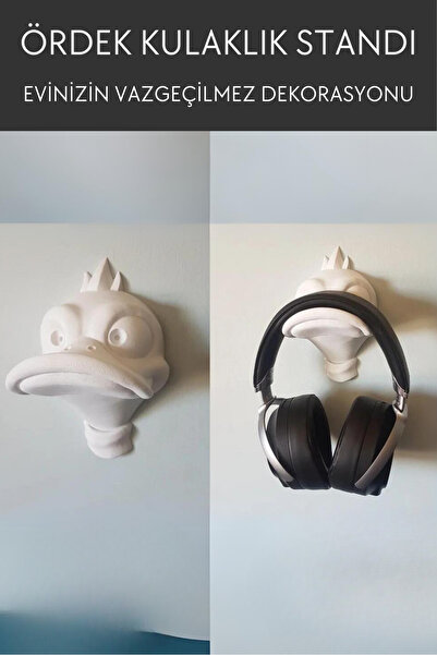 Nosa Mall Ördek Kulaklık Tutucu | Kulaklık Tutucu Stand | Kulaklık Tutacağı | Oyuncu Kulaklığı Stand | Aparat