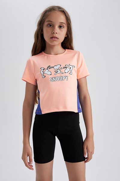 DeFacto Girl's Snoopy Short Sleeve T-Shirt X7734a622sm