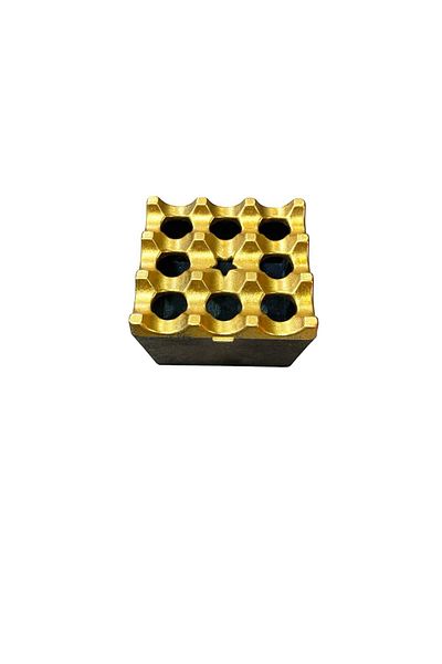 LEVA Grilled Ashtray - Metallic Golden Yellow