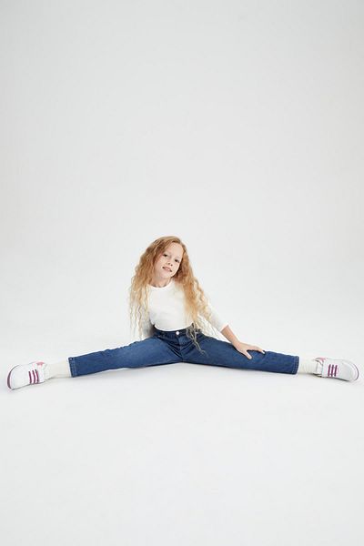 DeFacto Dívčí kalhoty Slouchy Fit Jean Look
