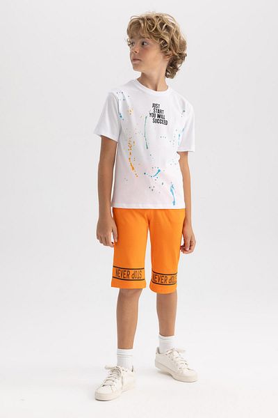 DeFacto Boy's Printed Bermuda Shorts Y1285a622sm
