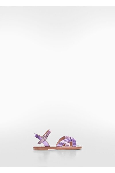 MANGO Baby Metallic Strappy Sandals