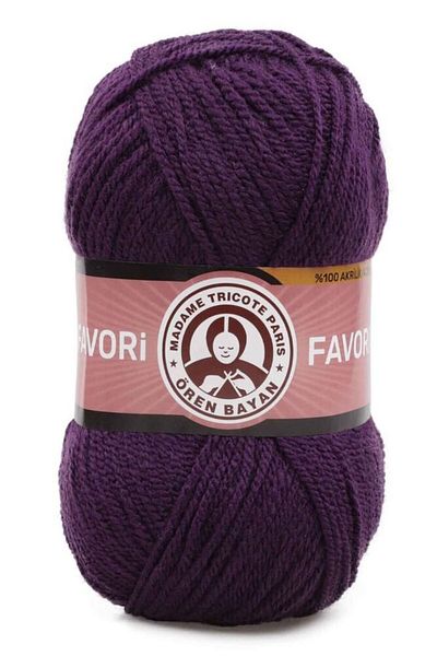 Ören Bayan Ören Favorite Knitting Yarn Dark Purple (060) Pack of 5