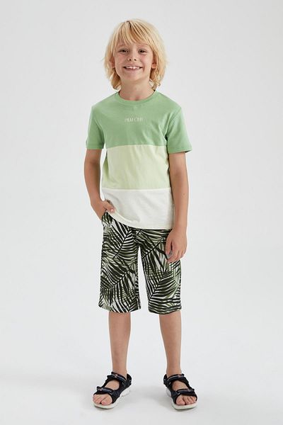 DeFacto Boy's Patterned Bermuda Shorts Y6500a622hs
