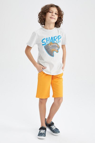 DeFacto Boys' Basic Bermuda Shorts Y6503a622hs